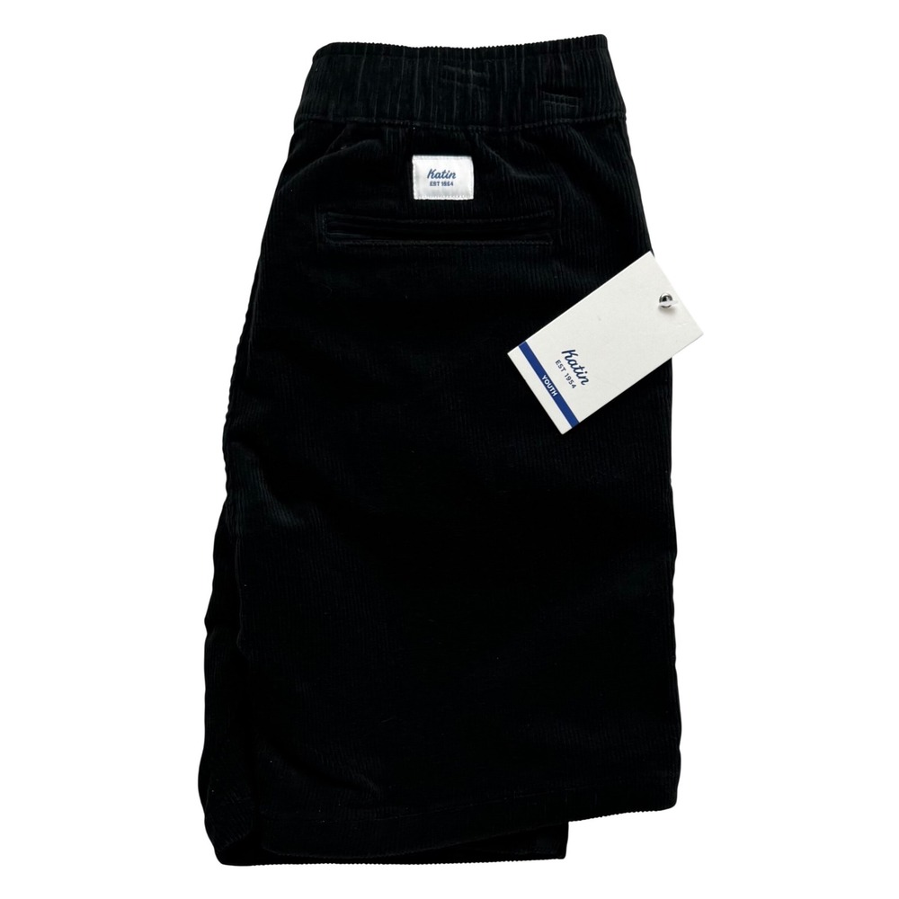 Katin‎ Boys Kord Patio Short Black Corduroy Elastic Waist Size small 8